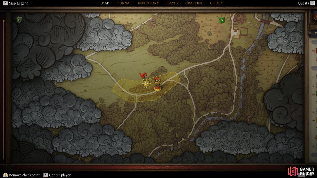 Head to this location on the map