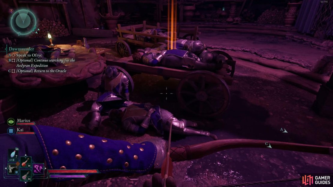 A gruesome sight awaits you.