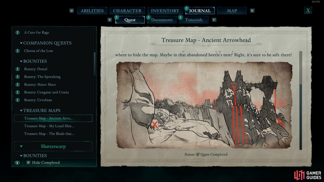 This map leads to the treasure.