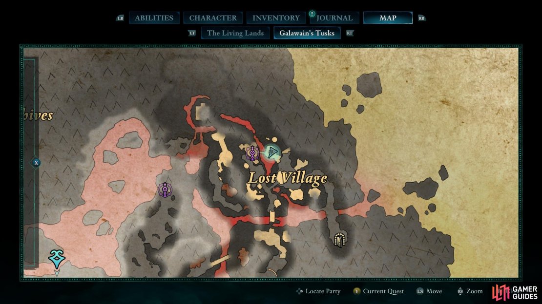 Do not try going right from the Lost Village beacon.