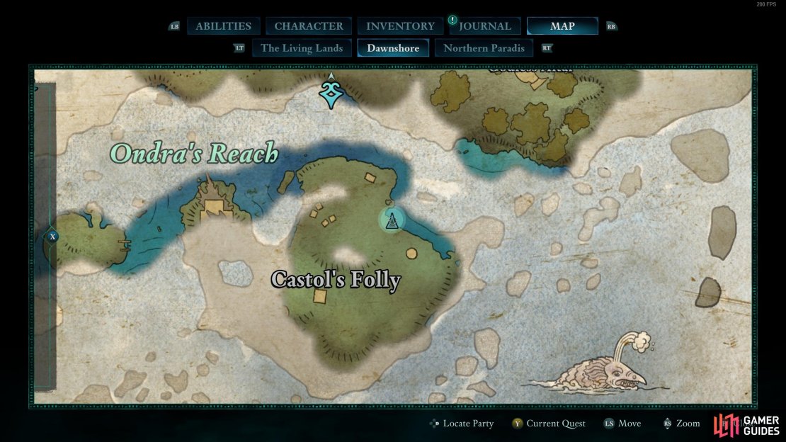 Head to the island east of Paradis.