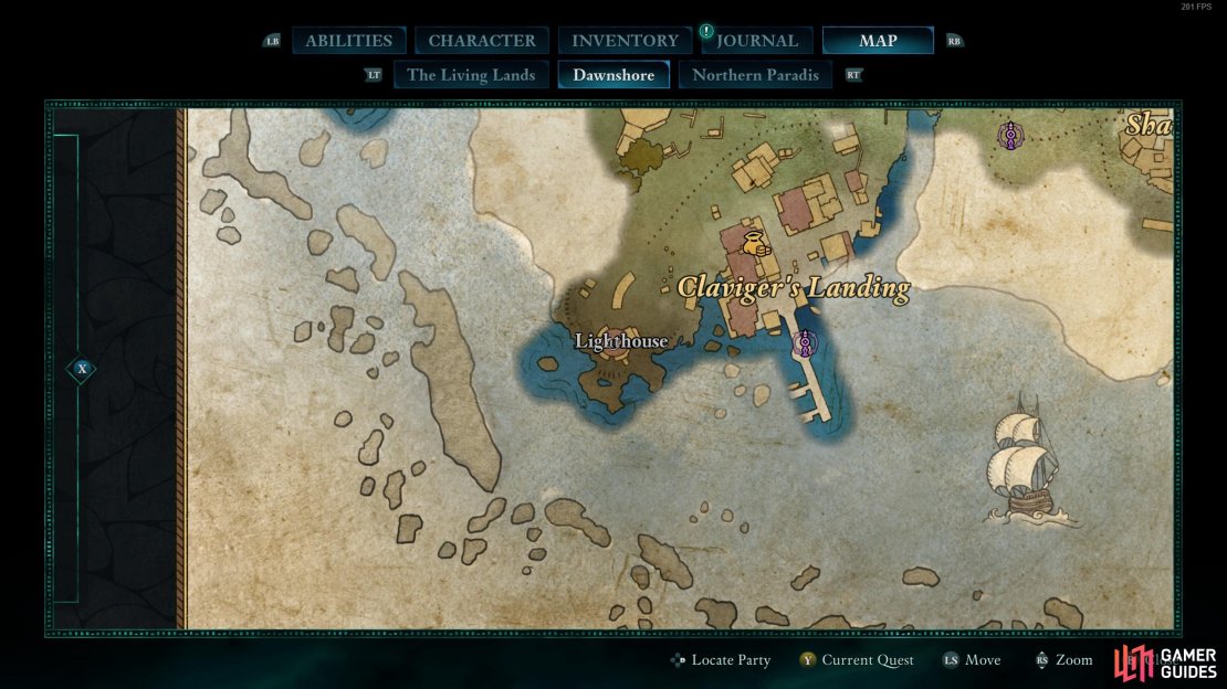Follow this map to get to the Lighthouse.