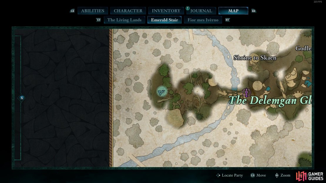 Follow this map to get the first relic.