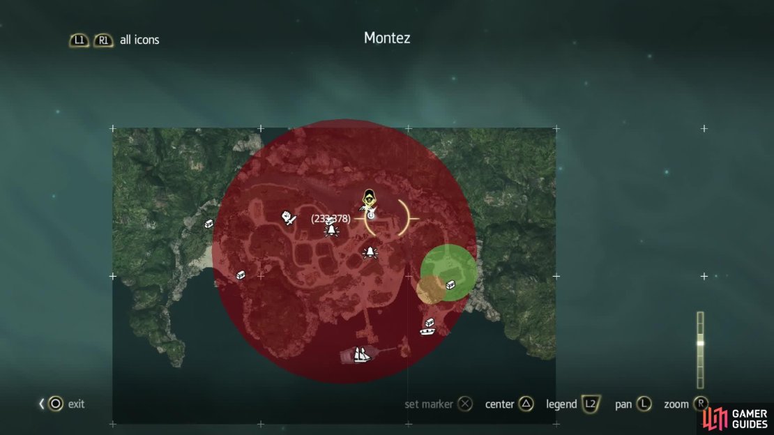 All treasure locations for this plantation.
