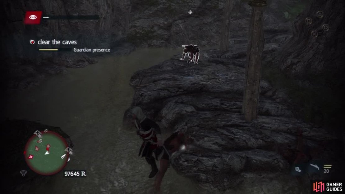 Be very careful in the caves as there are not many places to hide and the Guardians&rsquo; darts hurt a lot.