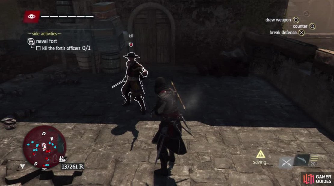 Officers usually wear heavier armour than regular soldiers and are very handy with a weapon. The only time you can break their defense is by countering an attack.