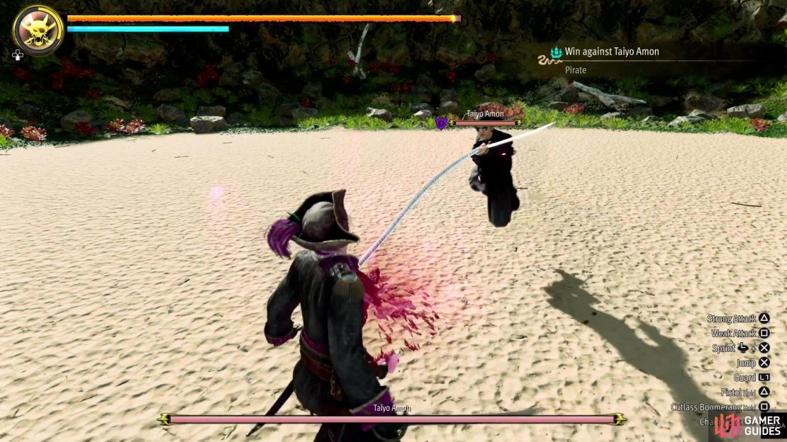 Taiyo Amon will have a lot of similar moves like you, which includes the Chain Hook.