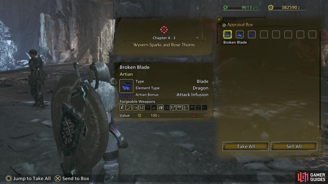 Artian Weapons will unlock after you complete the hunt for the Tempered Lala Barina,