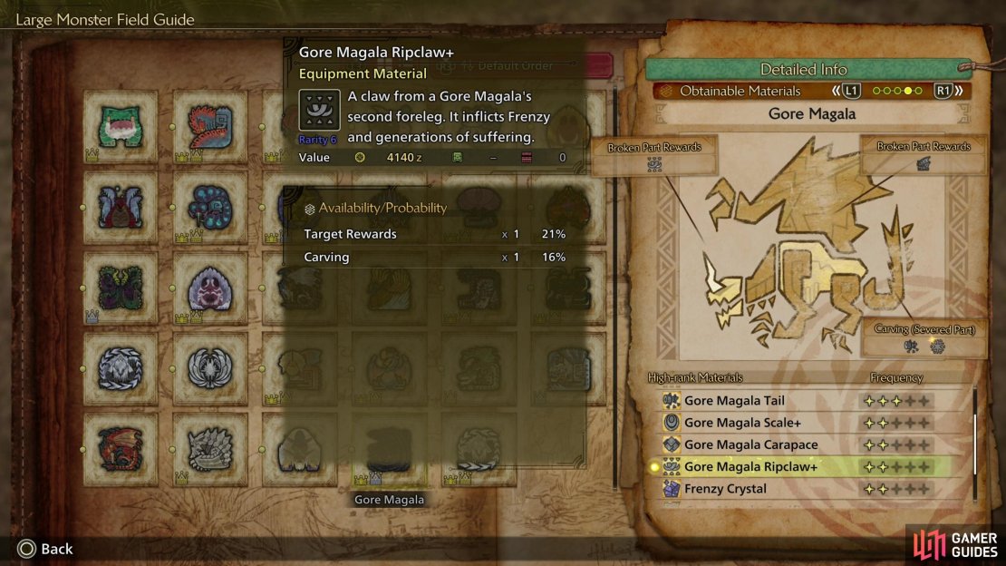 To get the materials for the Gore armor set, you will need to repeatedly hunt Gore Magala.