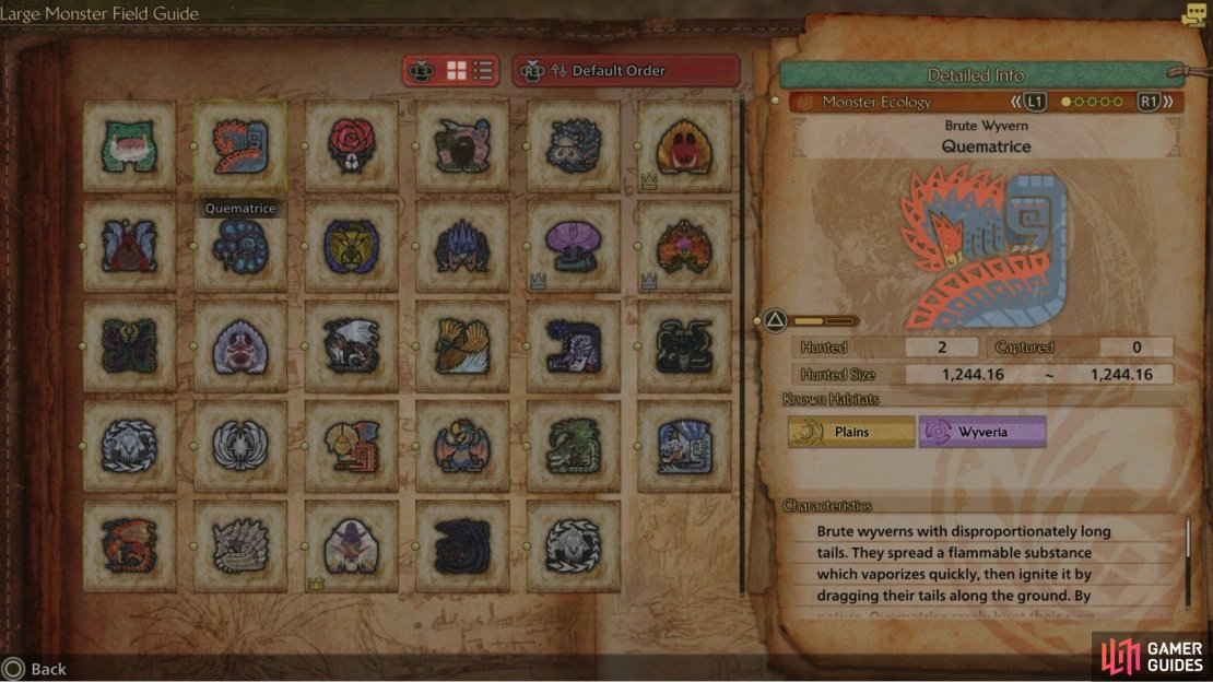 The Quematrice is one of the only fire-damage-dealing monsters in the early game. 