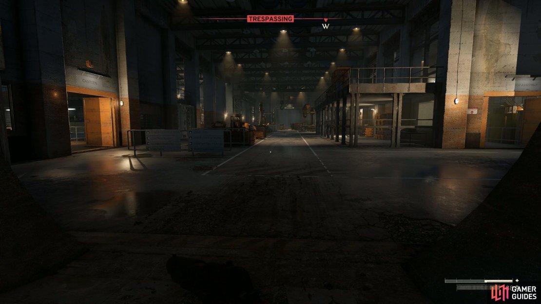 Head to the Canteen to get the Control Room Keycard.