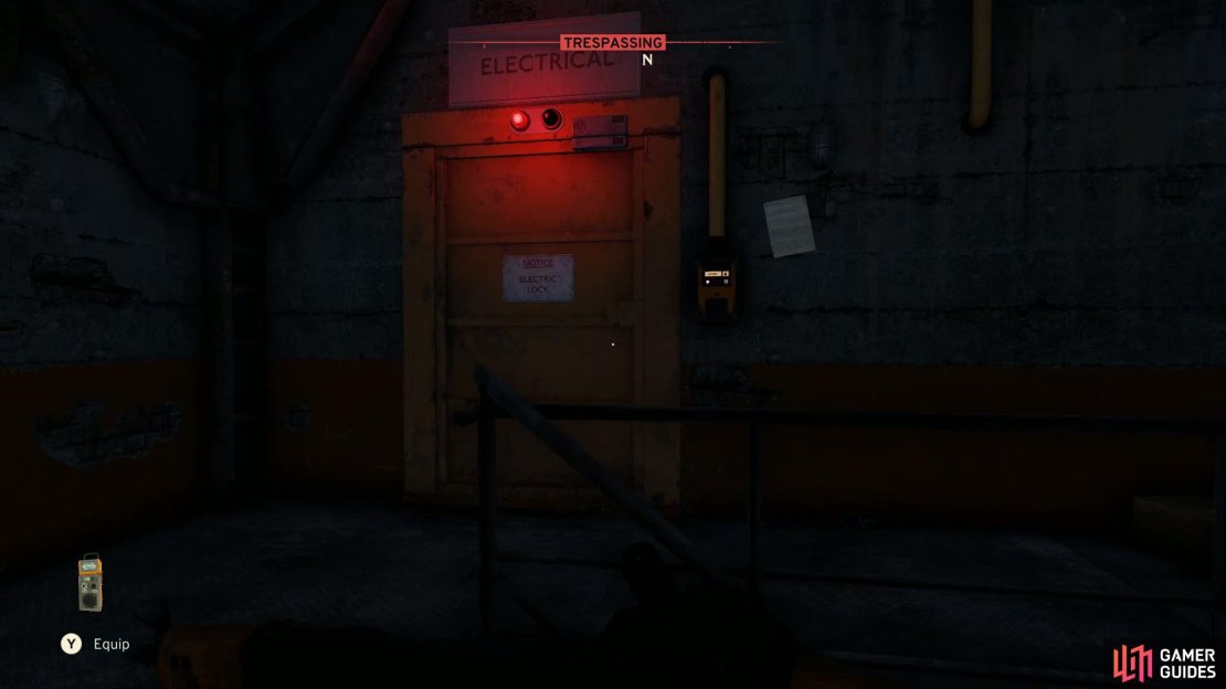 Use the keycard to enter this room.