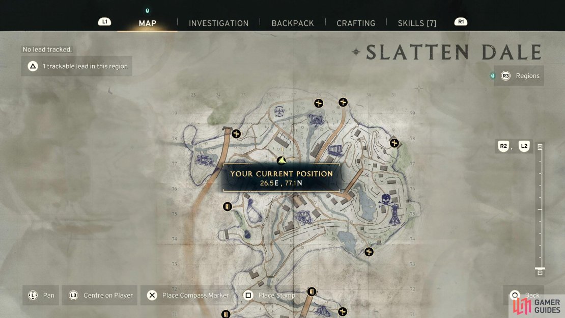 Bunker L6 is north of The Waterwheels location.