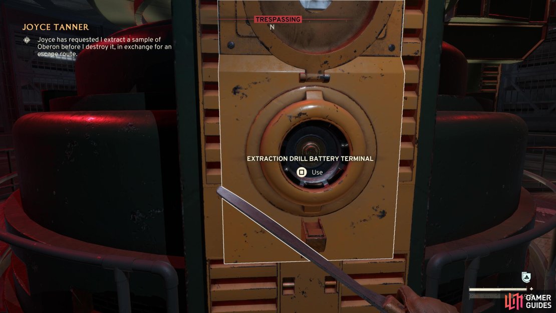 Use two Atomic Batteries to power the extraction drill.