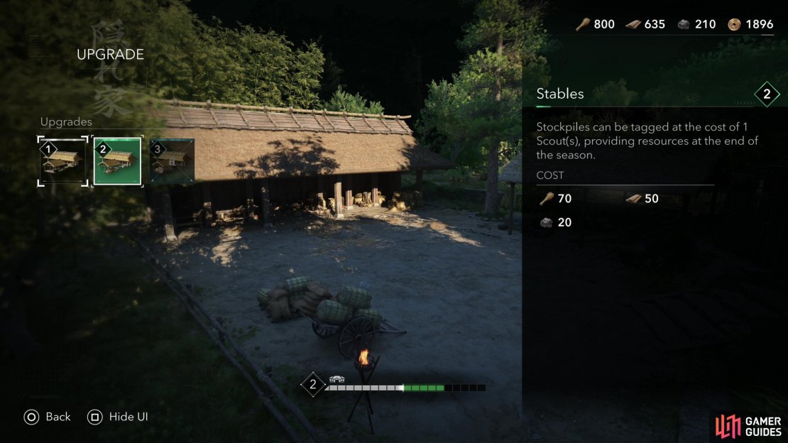 You can upgrade the Stables to Lv2 to upgrade the scout&rsquo;s efficiency when smuggling,