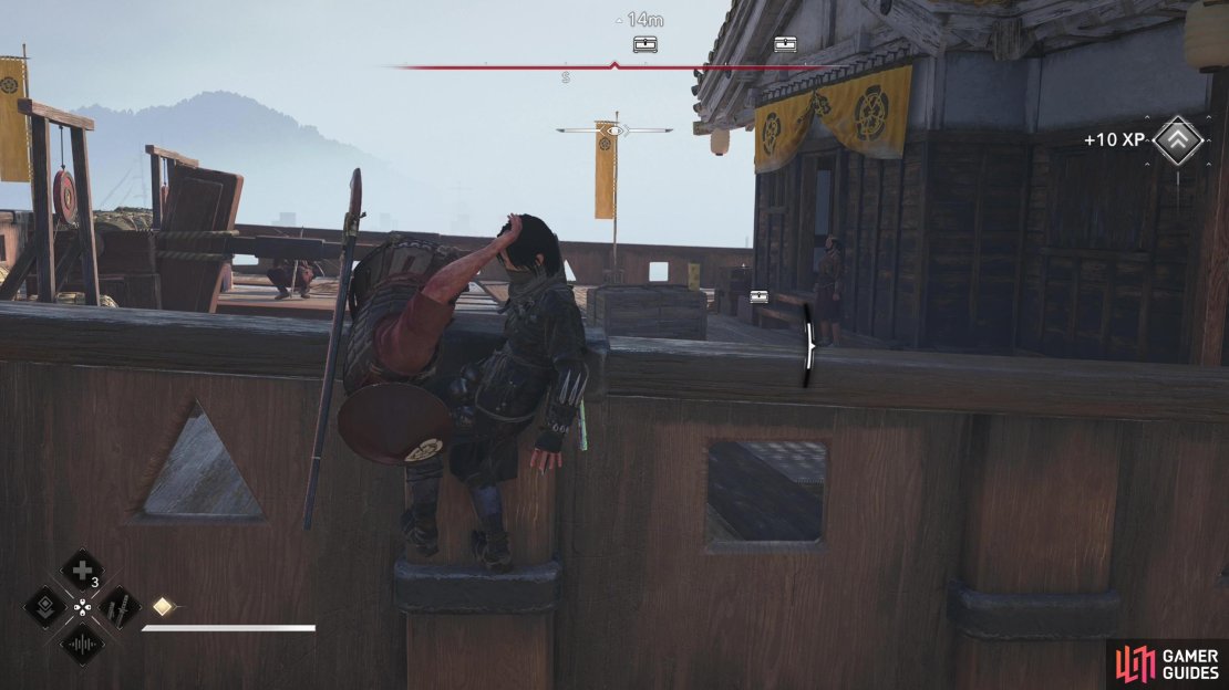 You can clear most of the deck just by assassinating foes from the railing - if you get caught, just drop into the water, wait for the heat to die down, and repeat. Or just hop on deck and kill everybody.