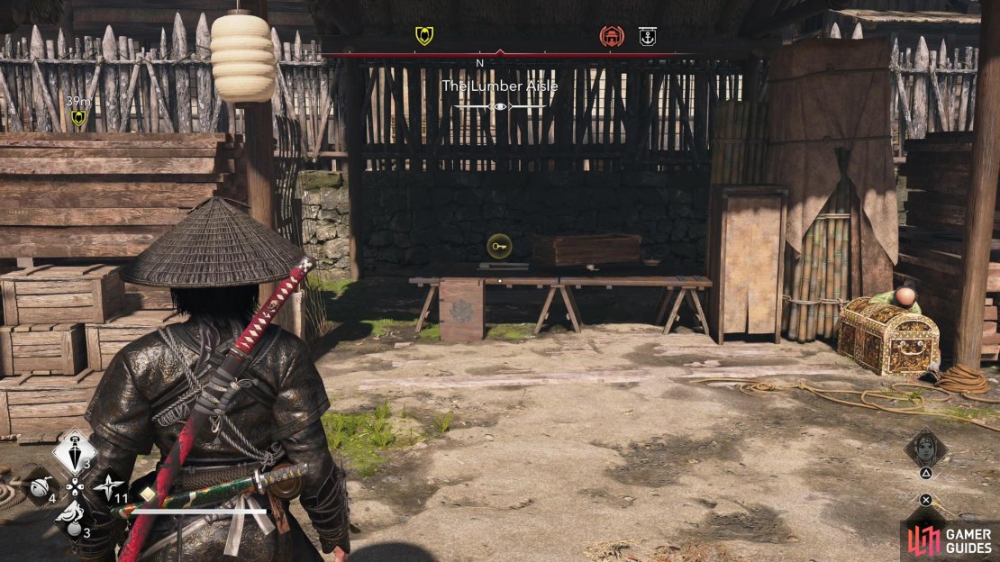 When in enemy camps and castles, look for keys, which can be held by enemies or found lying about,