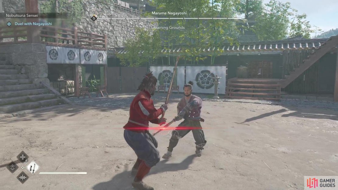 Nagayoshi has a quick one-two combo of unblockable attacks.