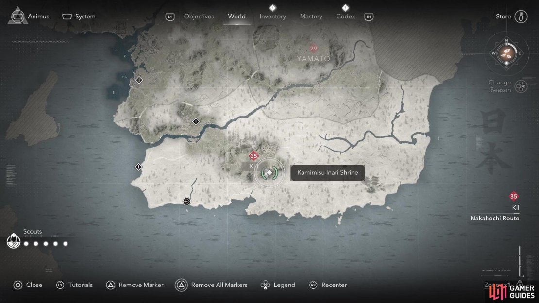 The Legendary Silver Fox will be found in the Kii region.