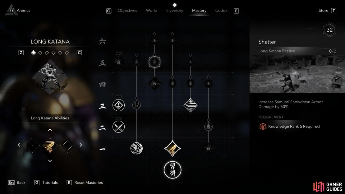 The Long Katana is Yasuke&rsquo;s starting weapon, and a good one at that.