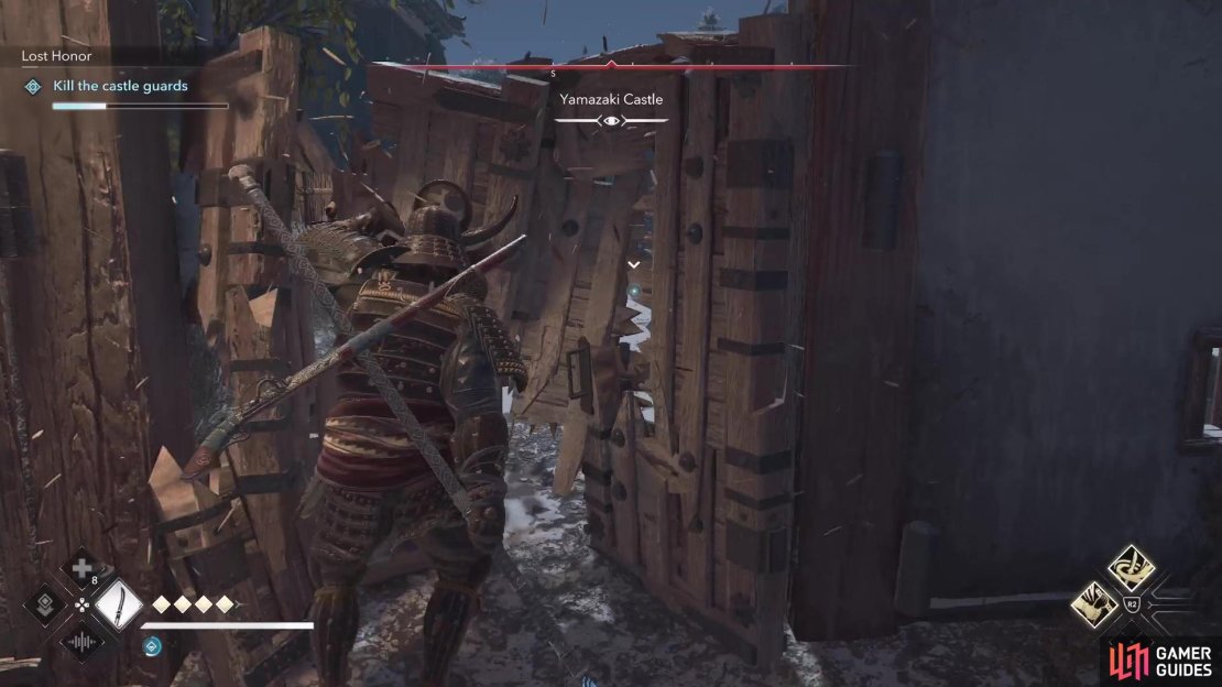 Don&rsquo;t forget that Yasuke can just run through the wooden doors.
