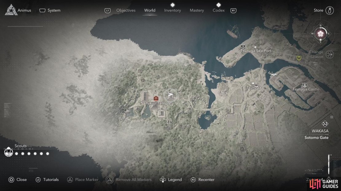 The second Lost Page is located in the northeastern corner of the temple grounds.