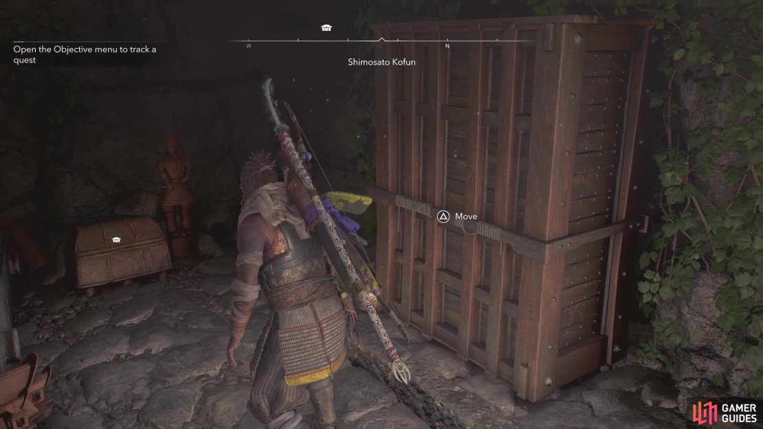 Yasuke&rsquo;s strength is needed to even get into the kofun.