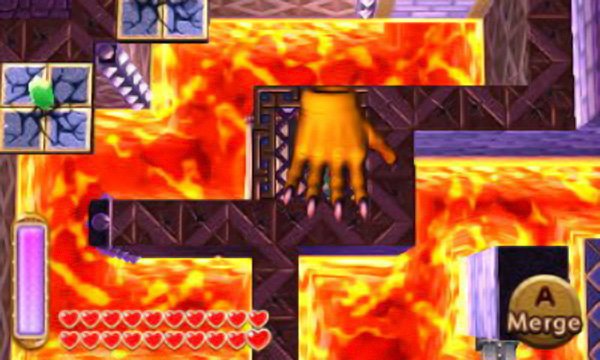 Let the hand slam the button for you to drop the barrier that&rsquo;s in your way.