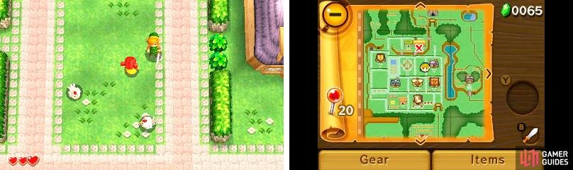 Early on, there are no monsters in sight so use this chance to get used to the controls.