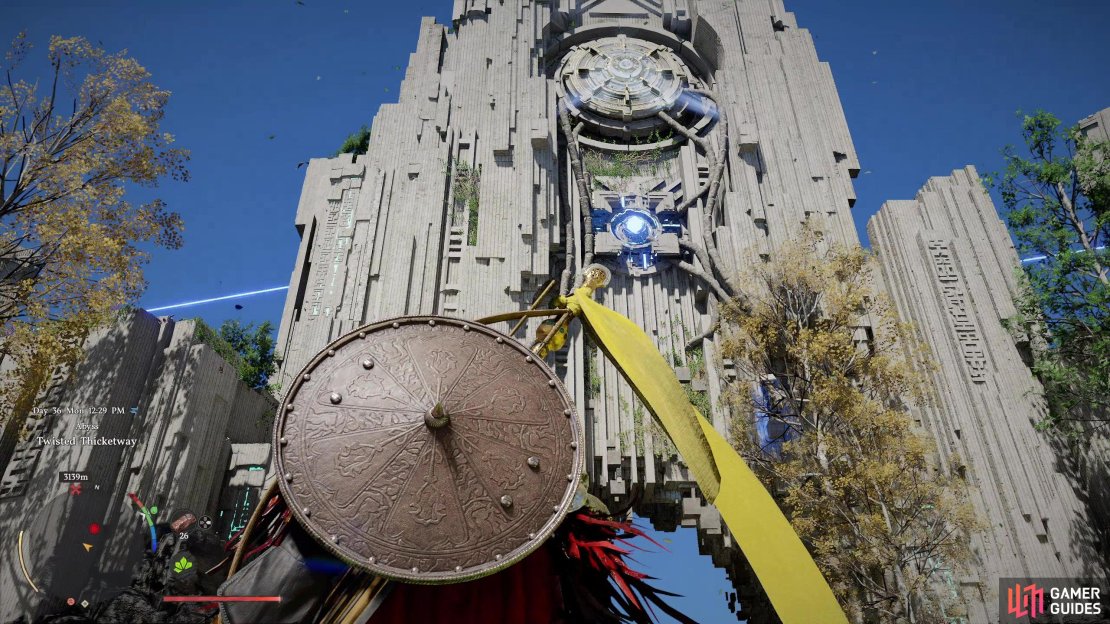 Either way, after defeating the boss, spot the gear-gate on the structure above it,