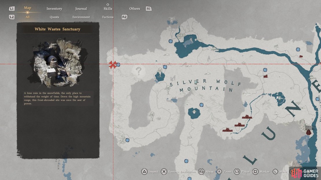 You&rsquo;ll find the Darkbringer at the White Wastes Sanctuary along the northwestern edge of the map.