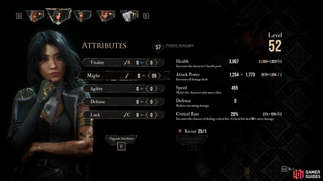 Might will increase your Attack Power - the higher the base power of your equipped weapon, the more pronounced the effect!