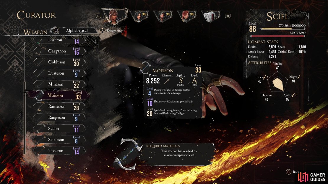 As your weapons grow more powerful, weapon scaling becomes more important - endgame you want to invest in the attributes your weapon scales with the best.