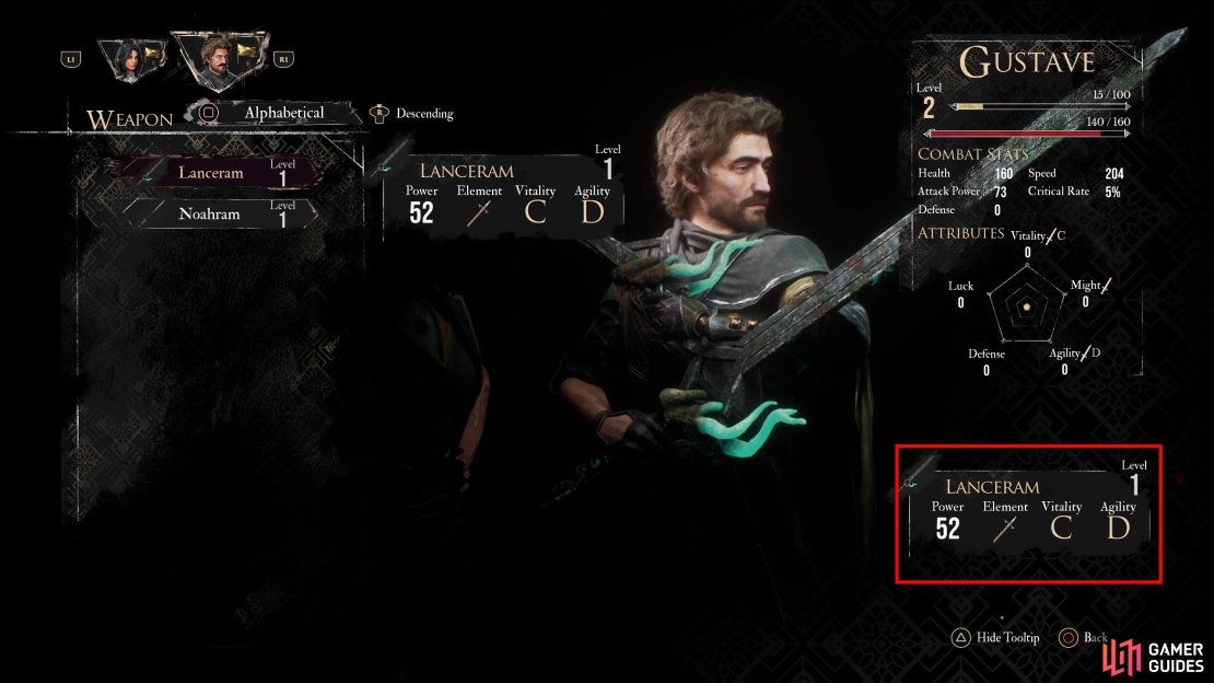 Weapons have a number of properties that collectively determine how much damage they&rsquo;ll deal in battle, including Power, Element and Attribute Scaling.