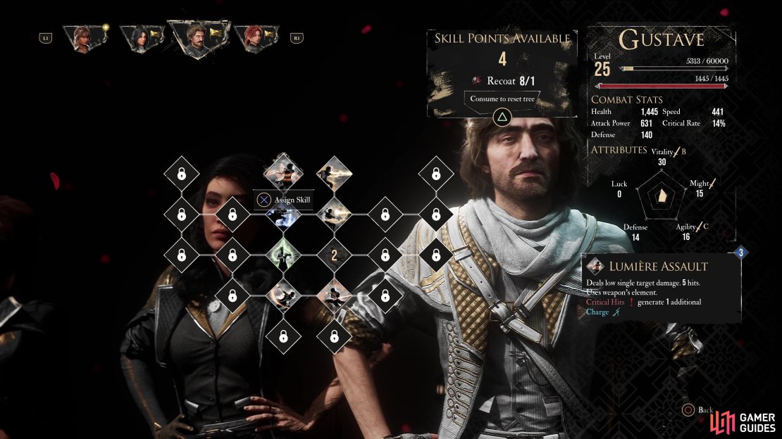 Consider getting Gustave&rsquo;s Strike Storm as soon as possible.