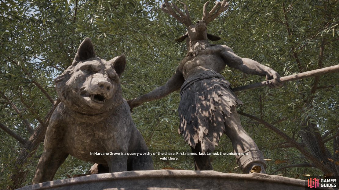 Offer Hircine a wolf or bear pelt to prove your a top predator, and he&rsquo;ll challenge you to bring him a unicorn&rsquo;s horn.