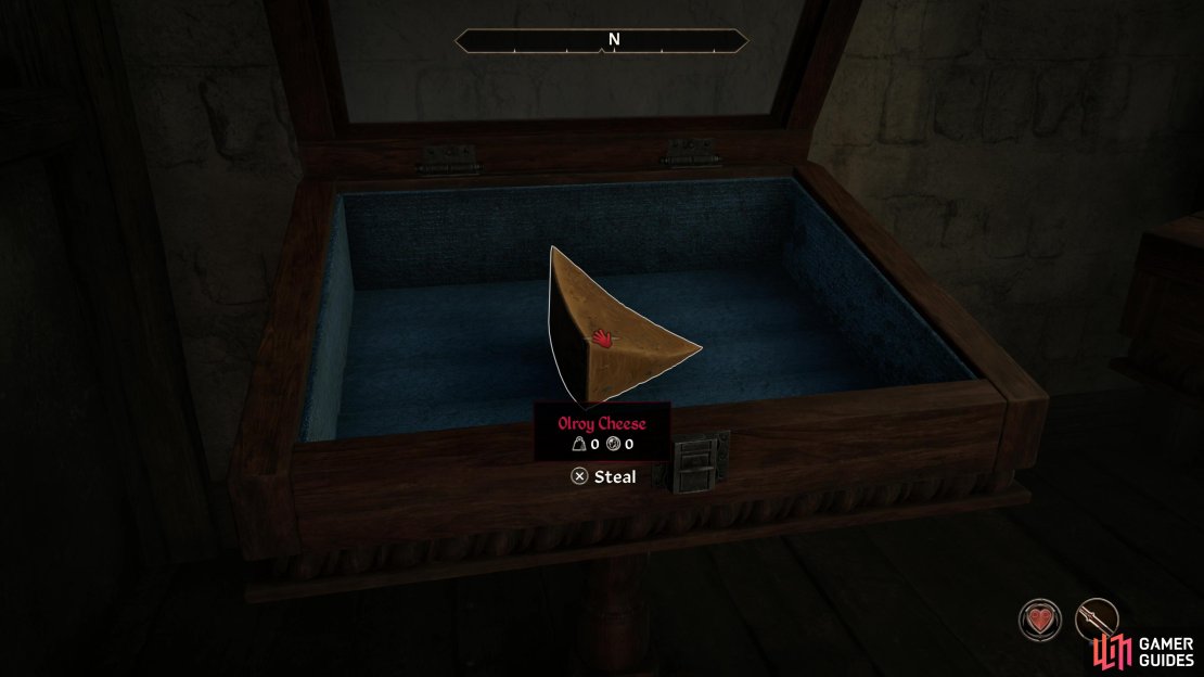 Steal the Olroy Cheese from the inn,
