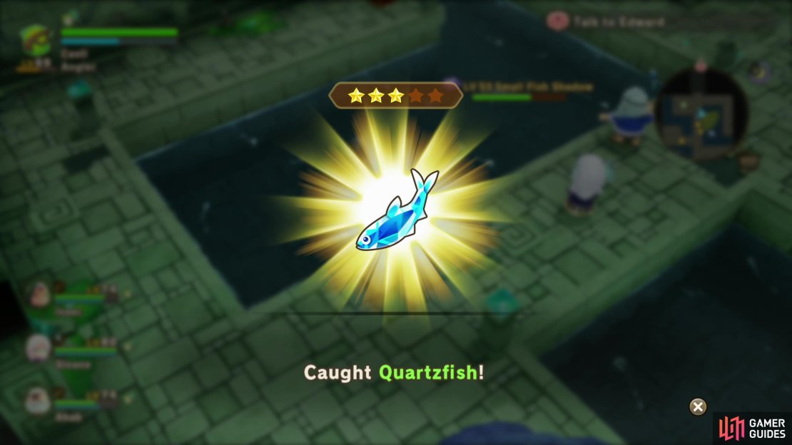 One of the last normal fish you&rsquo;ll encounter, the Quartzfish dwells in the Depths - B3.