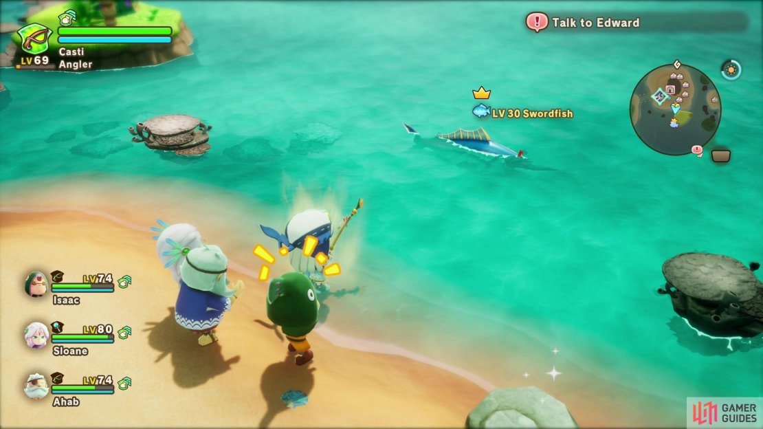 A Swordfish hunts in the waters of the Tropica Isles, south of Profunda Cave.