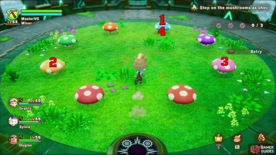 The solution for Stage 1 in Glehd Shrine.