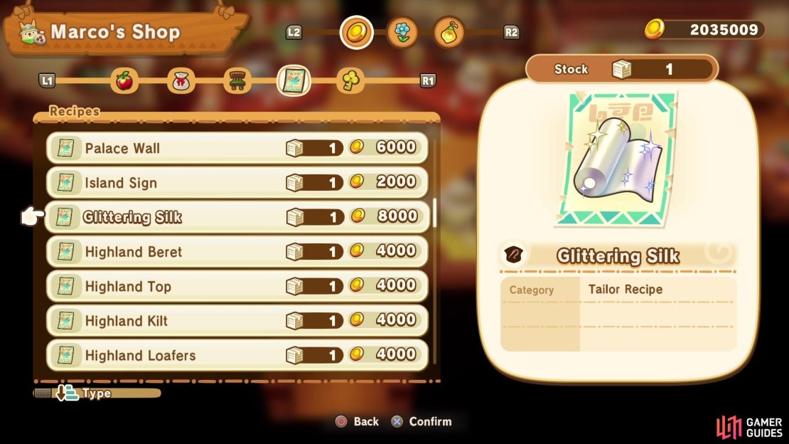 Before you can make it, you have to purchase the recipe from Marco&rsquo;s Shop.