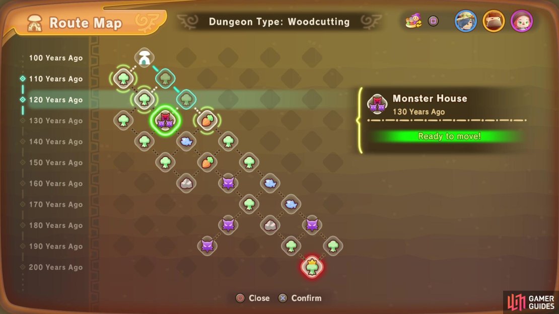 Monster Houses in Treasure Groves are the best way to farm Slates.