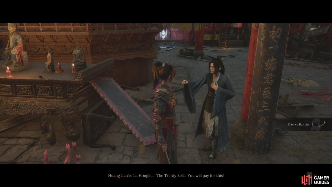 You&rsquo;ll get the Zhenwu Hairpin on your first meeting with Huang Jian&rsquo;e.