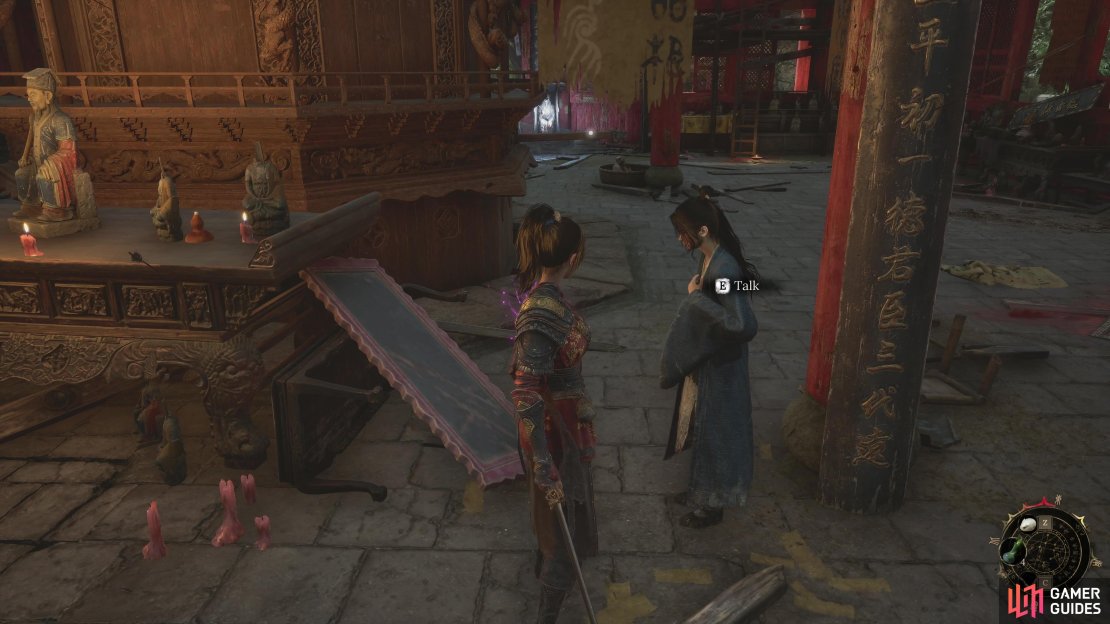 Huang Jian&rsquo;e can be found in the Shu Sanctum in Wuchang: Fallen Feathers.