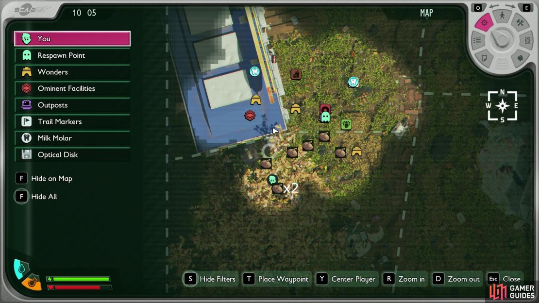 Here is a rough location of Acorns in Grounded 2&rsquo;s Garden region. Image via Gamer Guides / Obsidian.