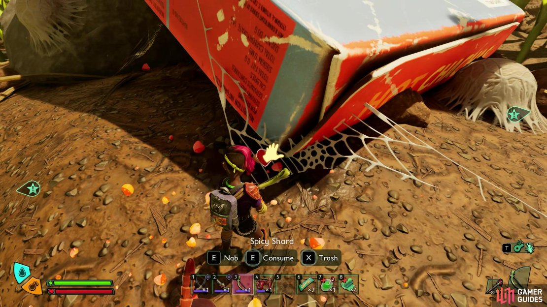 Here&rsquo;s where to find the Spicy Shard location in Grounded 2. Image via Gamer Guides / Obsidian.