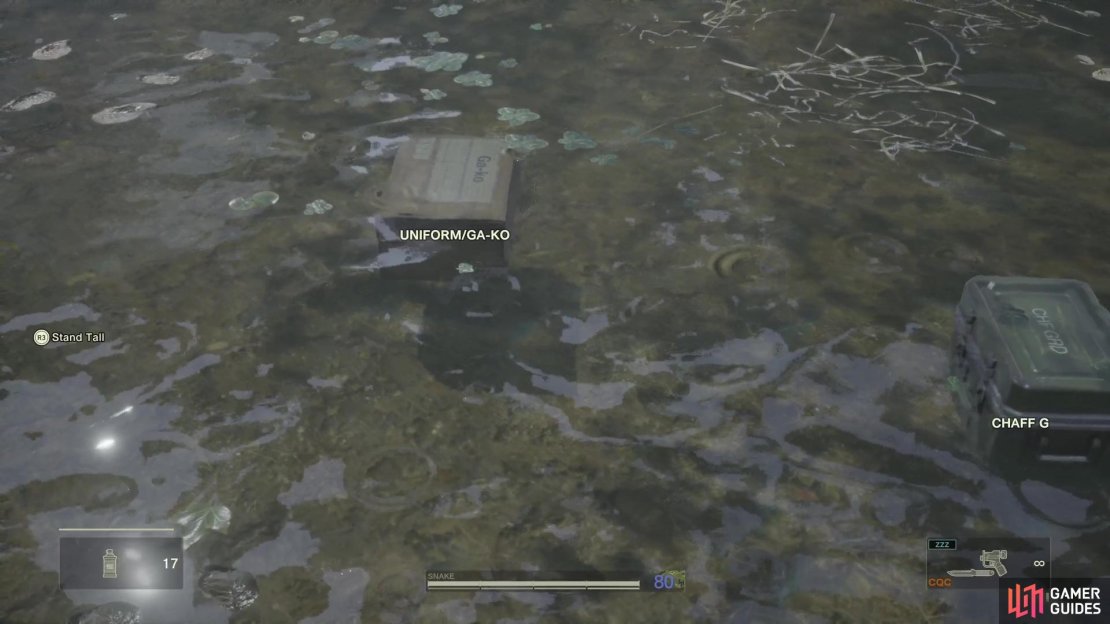 Look in the northeastern corner to find the GA-KO Uniform.