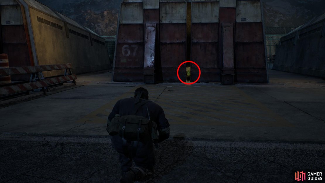 Find the mechanical bay numbered &ldquo;67&rdquo; on the western edge of the Groznyj Grad 1F (Southwest) area. This Kerotan can be spotted through the partially open door.