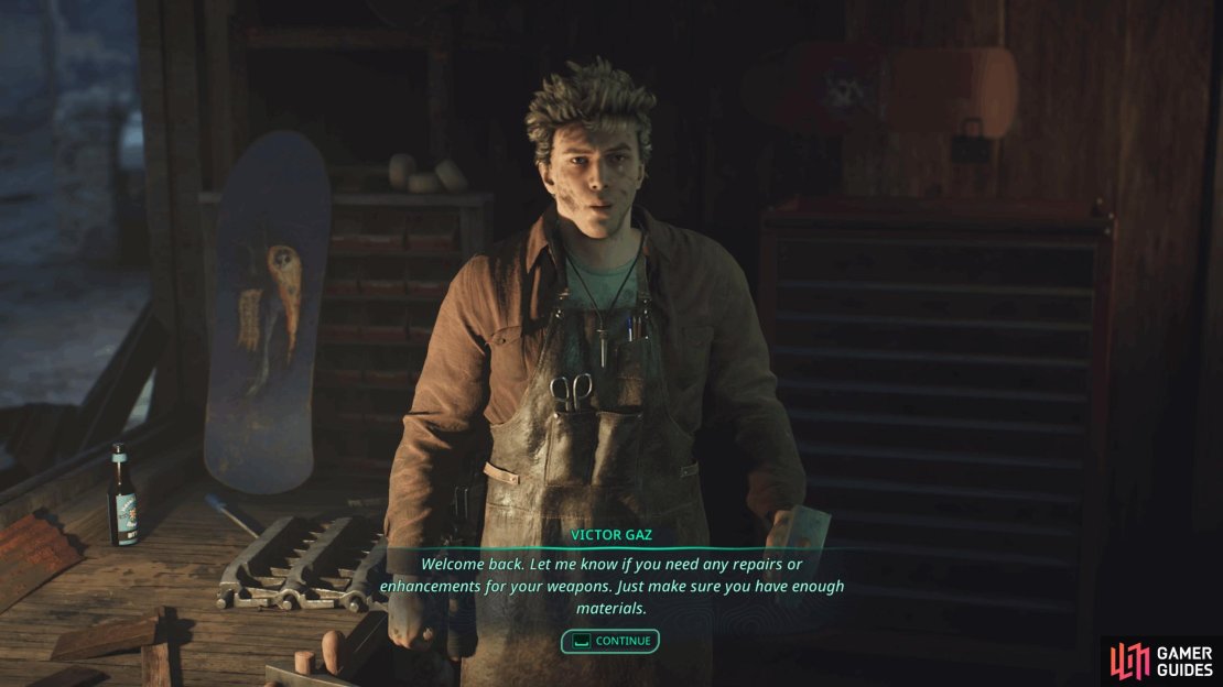 Victor can be found in the tunnels in the marsh before he&rsquo;ll move to Jova.