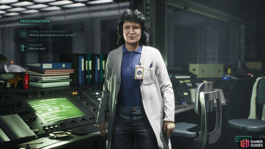 Seo is one of the first NPCs you&rsquo;ll speak to in Auriga. She can be found in the training room on B1.